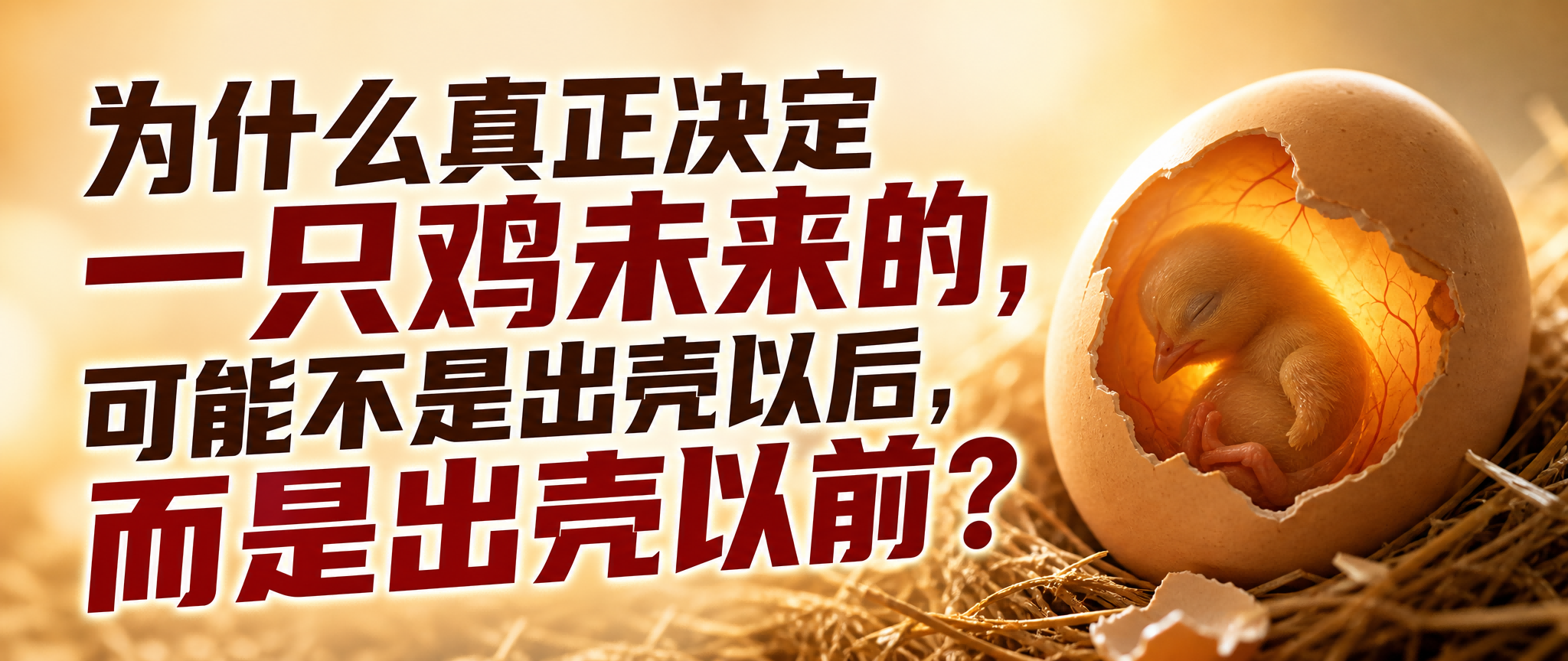 正决定一只鸡未来的，可能不是出壳以后，而是出壳以前？